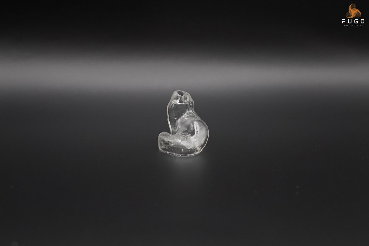 custom hearing aid shell integrated channels direct print