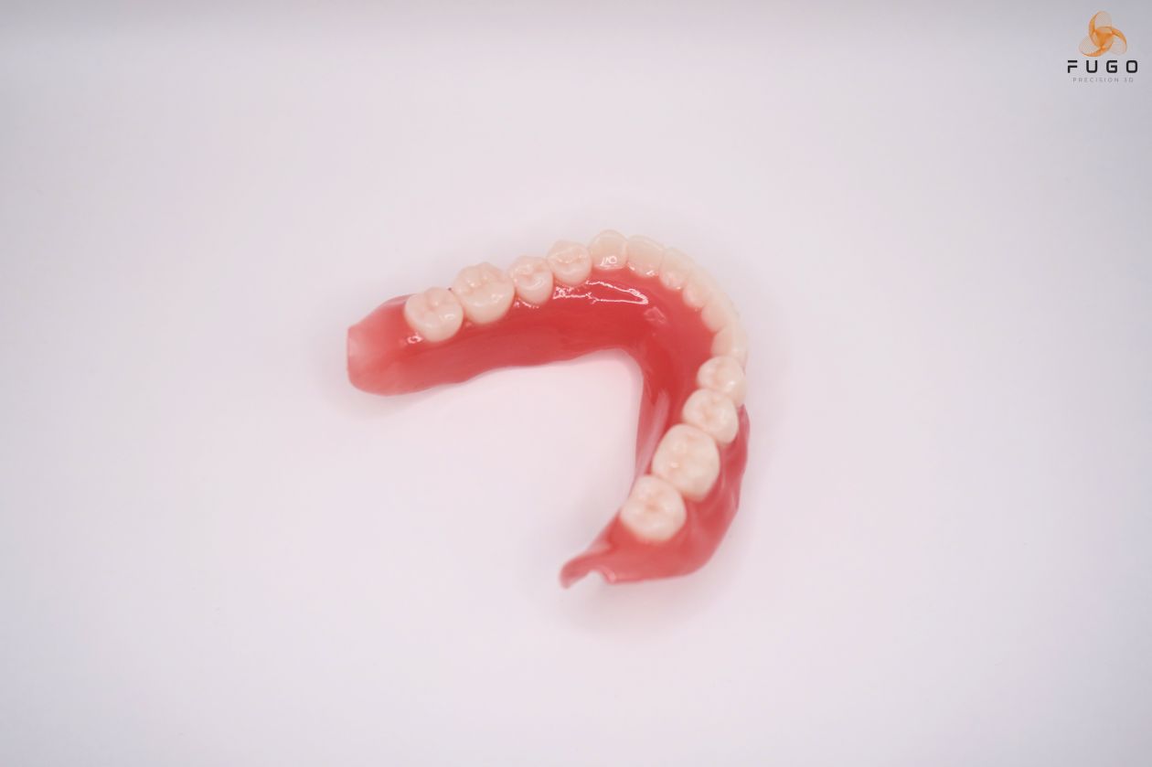 lower denture dual material print cycle