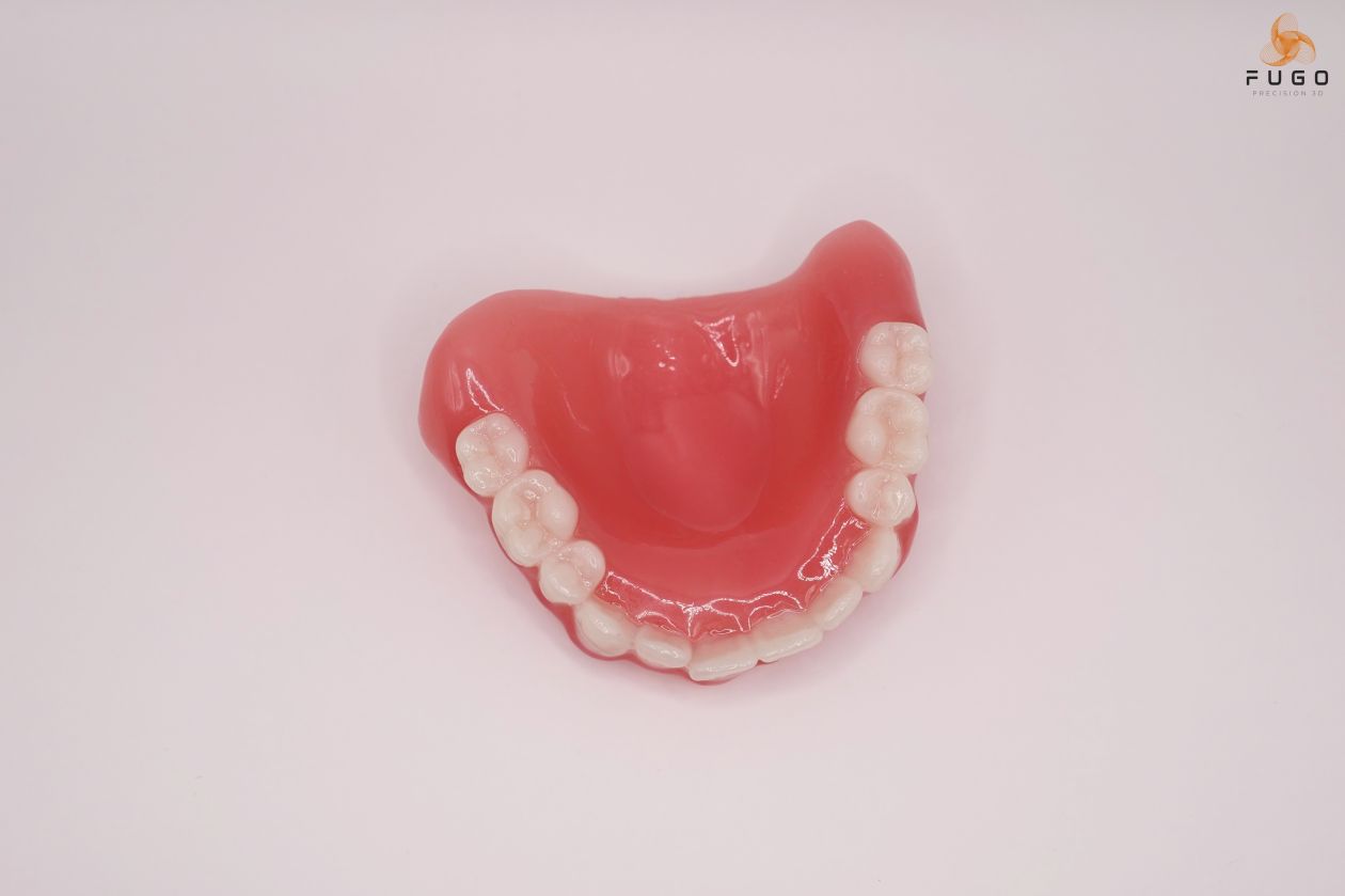 upper denture multimaterial automated workflow